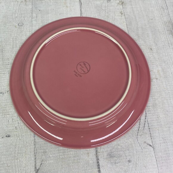 Nancy Calhoun DARK ROSE Japan Solid Color 8" Smooth Stoneware Salad Plates Set 5 - Picture 9 of 16